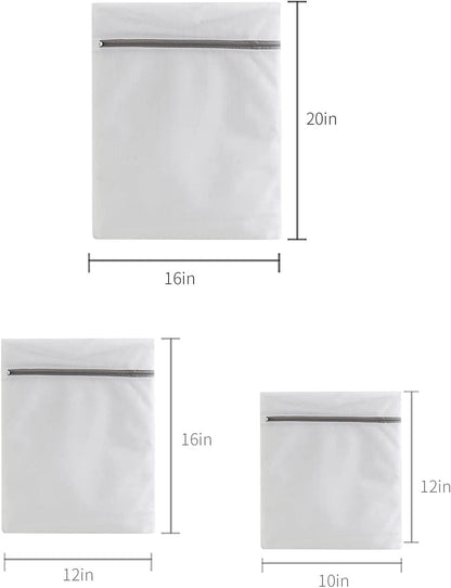 Lingerie Bags for Washing Delicates,Small Fine Mesh Laundry Bags,3Pcs(1 Large,1 Medium,1 Small)
