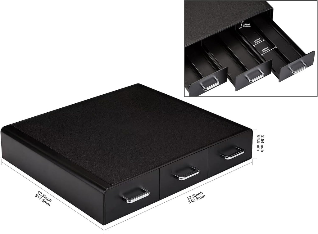 Coffee Pod Storage Drawer for K-Cup Pods, 36 Pod Capacity, Black