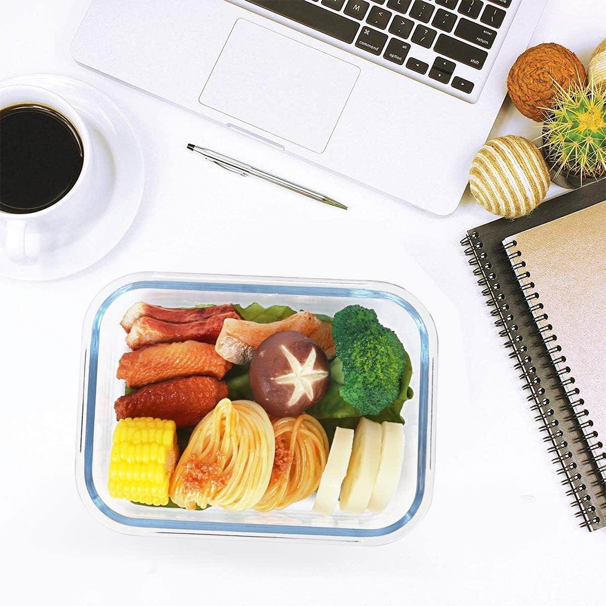 [8 Packs,30 Oz]Glass Meal Prep Containers,Mcirco Glass Food Storage Containers,Airtight Glass Lunch Containers with Lids - Bpa-Free Microwave, Oven, Freezer and Dishwasher Safe