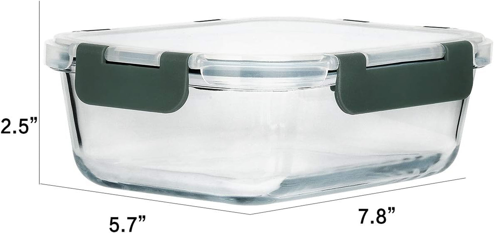 [8 Packs,30 Oz]Glass Meal Prep Containers,Mcirco Glass Food Storage Containers,Airtight Glass Lunch Containers with Lids - Bpa-Free Microwave, Oven, Freezer and Dishwasher Safe