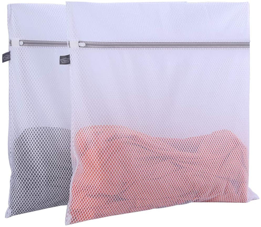Laundry Bags Mesh Wash Bag, Large Lingerie Bags for Washing Delicates, Net Washer Sack with Zipper, Dryer Pouch for Cleaning and Drying Cloths, Garment, Sweater, Toy, Stuffed Animals, Pyjamas