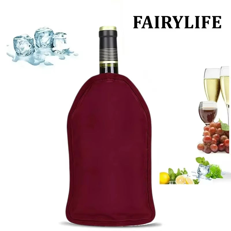 Wine Cooling Holder Ice Bag Jelly Picnic Beverage Nylon Wine Cooler Sleeve Soft Drink Rack Bar Tool Champagne Wine Bottle Covers