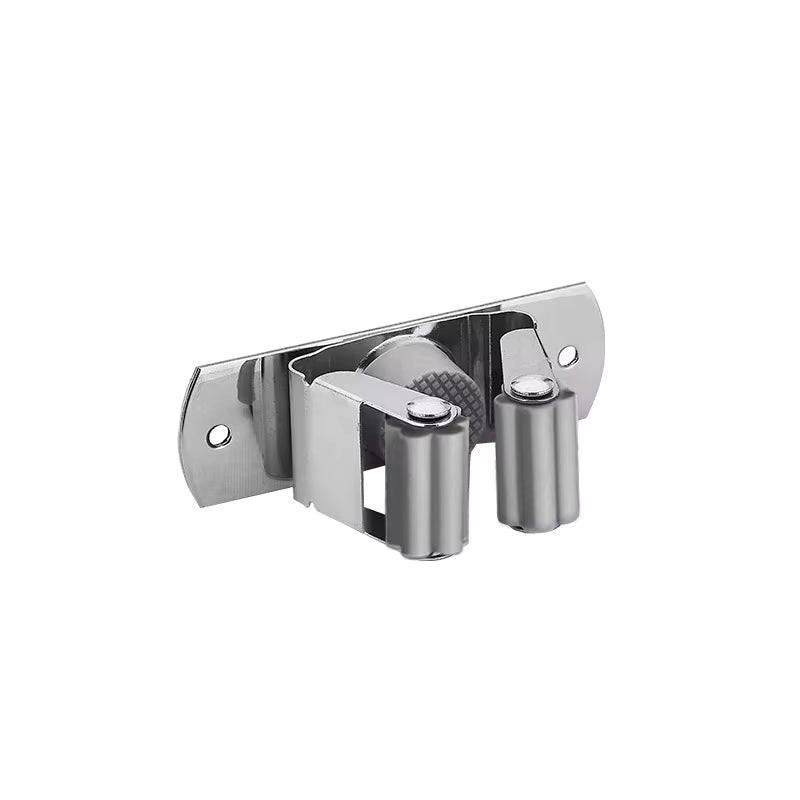 GripLock™ Stainless Steel Wall Mount Mop & Broom Holder – Space-Saving Hook for Kitchen & Bathroom Organization