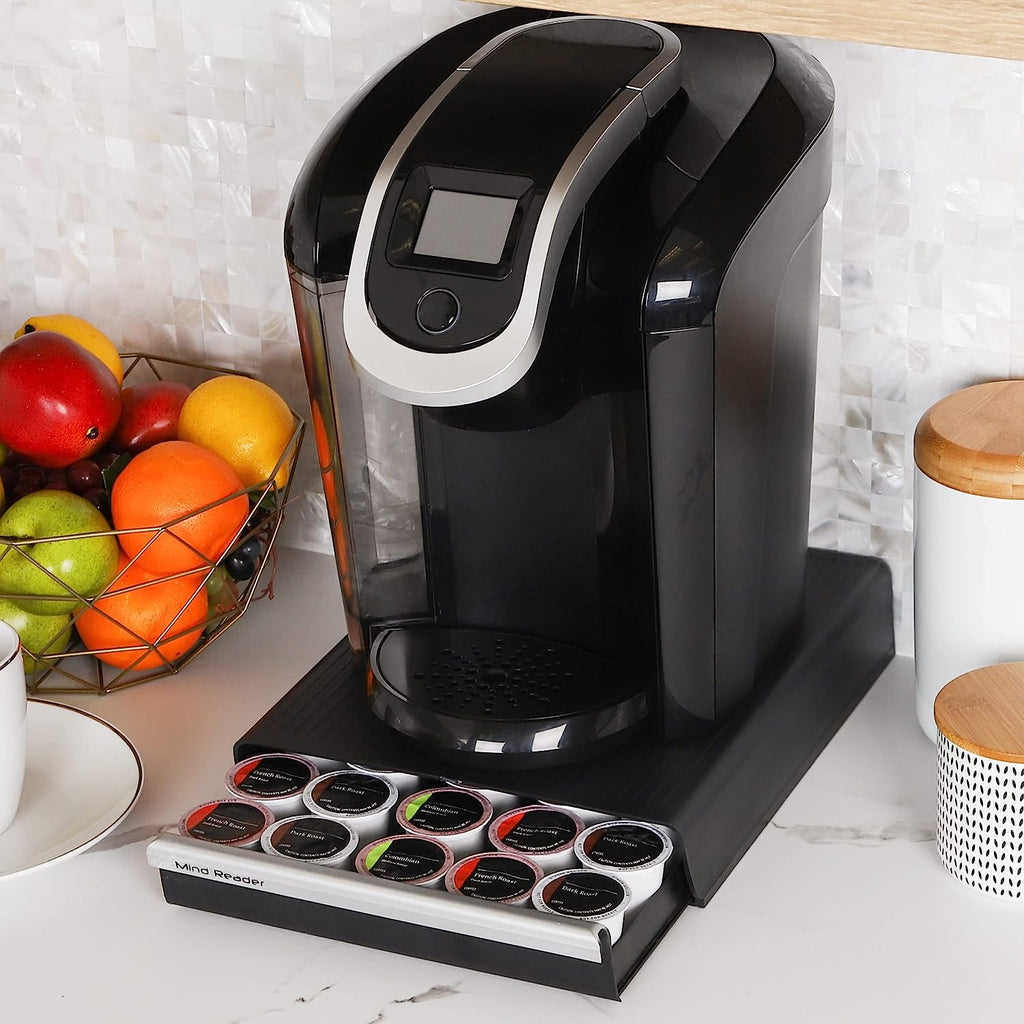 "Coupe" 30 Capacity Coffee Pod Drawer, Black