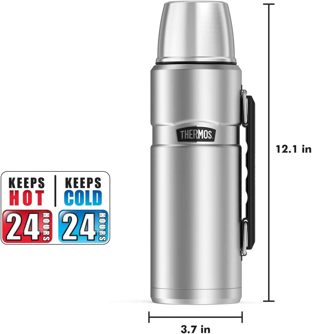 Stainless King Vacuum-Insulated Beverage Bottle, 40 Ounce, Midnight Blue