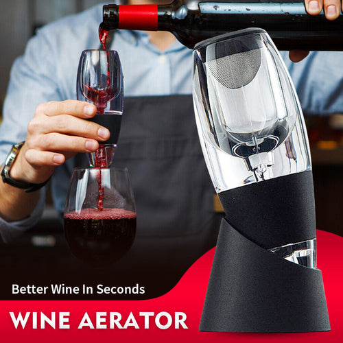 New Magic Decanter Essential Red Wine Aerator Sediment Filter Pouch