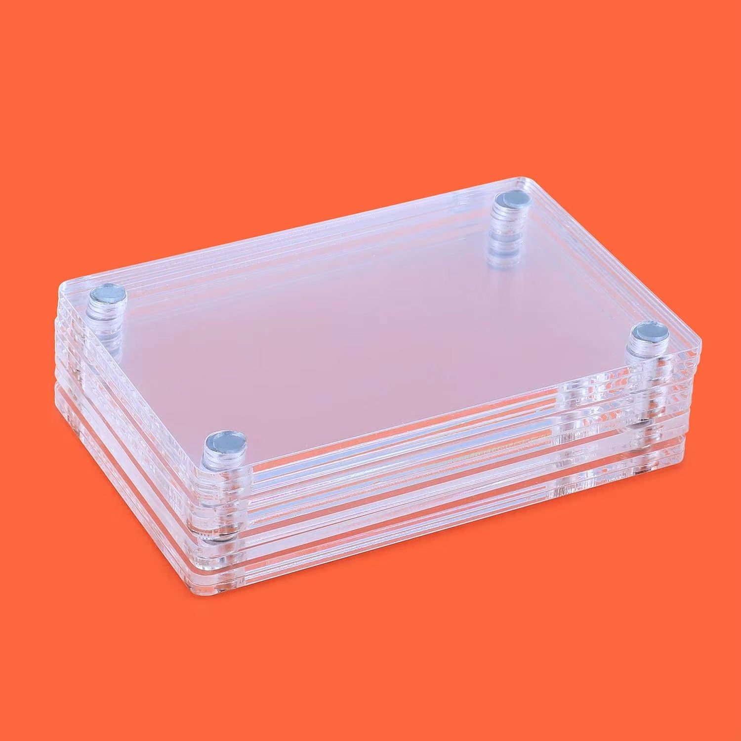 Acrylic Refrigerator Magnetic Frame, Clear Reversible Refrigerator Magnet Photo Frame, Display Frame, for Fujifilm