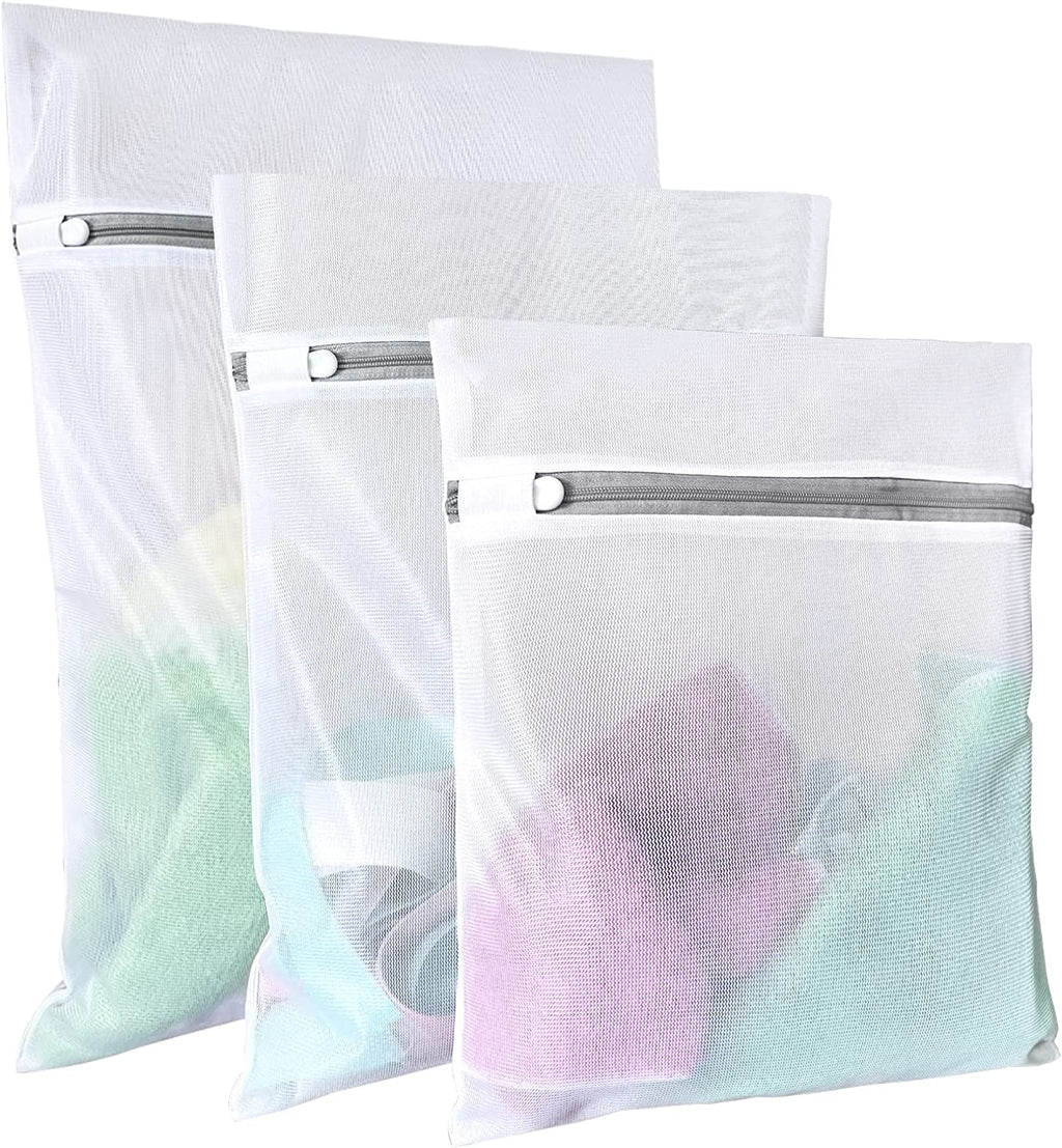 Lingerie Bags for Washing Delicates,Small Fine Mesh Laundry Bags,3Pcs(1 Large,1 Medium,1 Small)