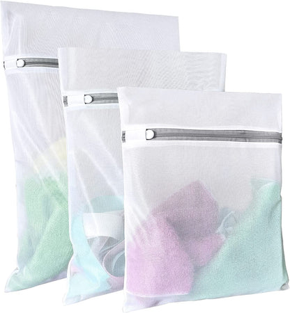 Lingerie Bags for Washing Delicates,Small Fine Mesh Laundry Bags,3Pcs(1 Large,1 Medium,1 Small)