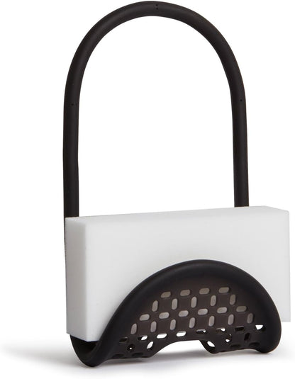 1004294-040 Sling Flexible Sink Caddy, Non-Slip – Holds Sponge, Scrubbing Brush or Dishrag, Black Kitchen