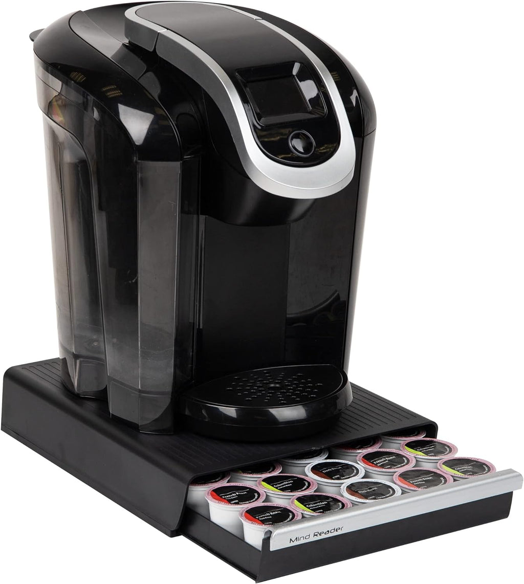"Coupe" 30 Capacity Coffee Pod Drawer, Black