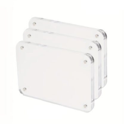 Acrylic Refrigerator Magnetic Frame, Clear Reversible Refrigerator Magnet Photo Frame, Display Frame, for Fujifilm